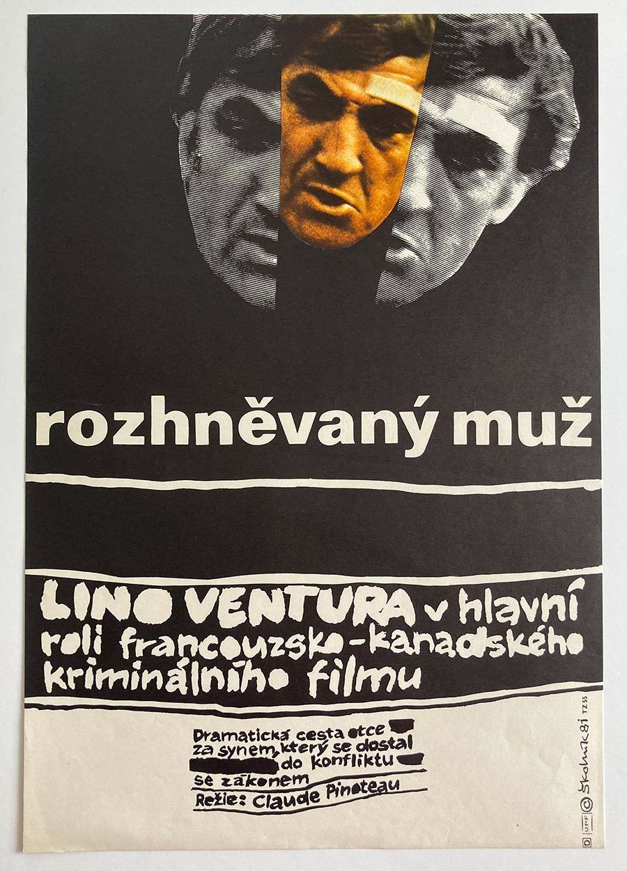 Movie Poster, The Angry Man, Jiří školník, 1981