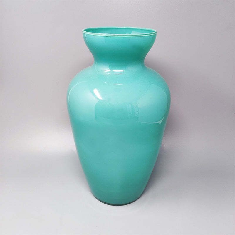 1970s Gorgeous Aquamarine Vase In Murano Glass. Made In Italy Regular Price $410.00 photo furniture