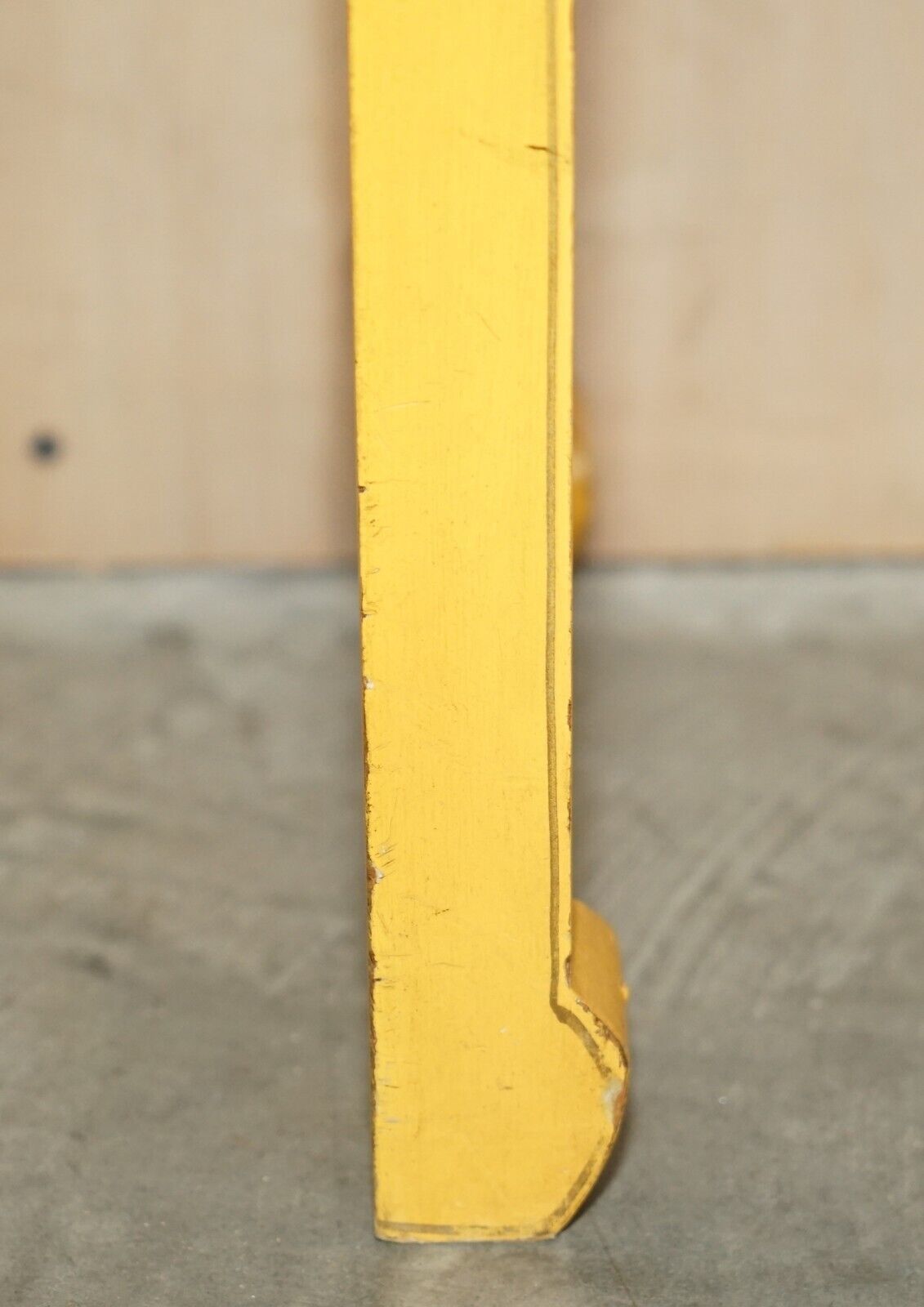Antique Japanned Yellow Oriental Side Chest On Stand Hand Painted & Lacquered photo 1750.0
