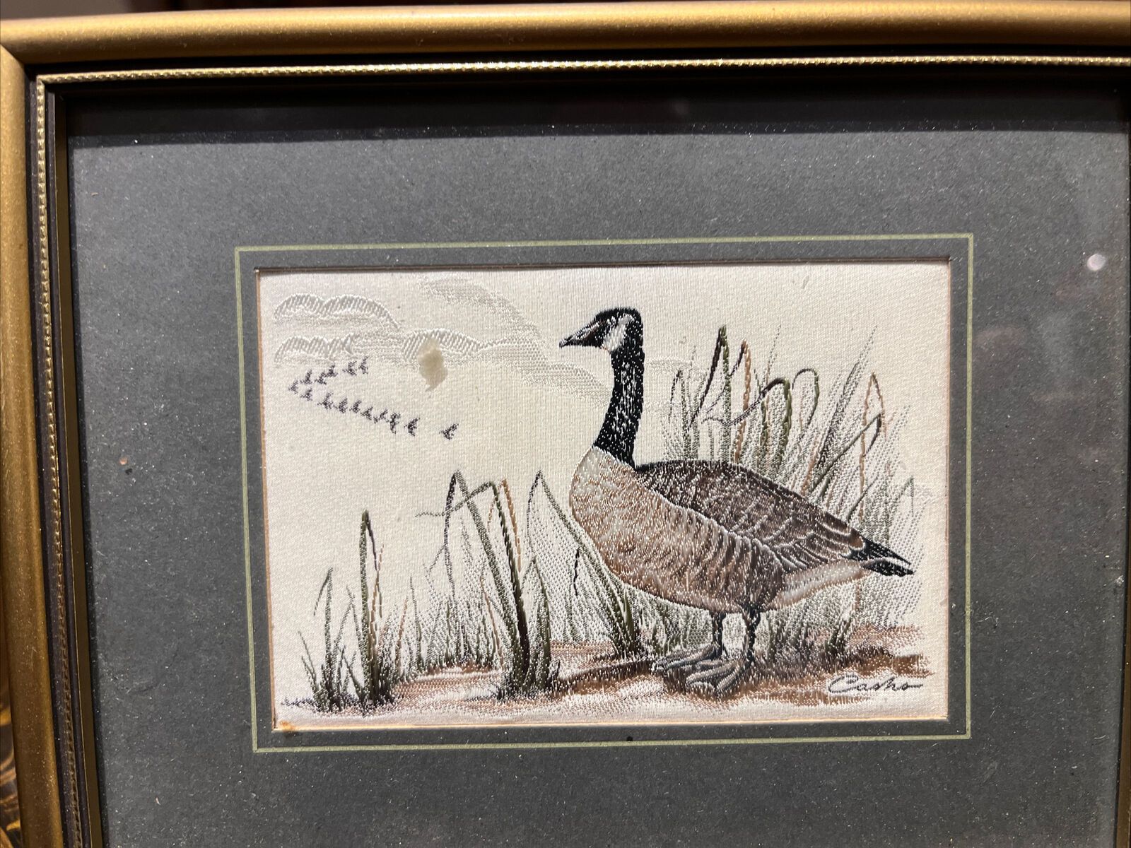 Pair Of Silk Pictures Of Birds We Ship Worldwide photo for sale