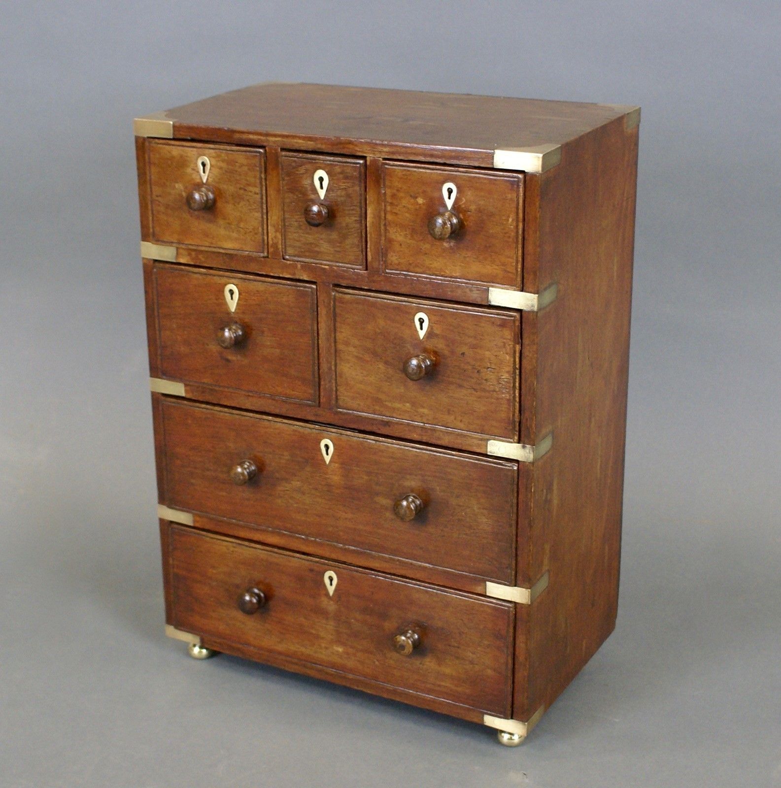 A Rare Anglo Indian Miniature Military Chest