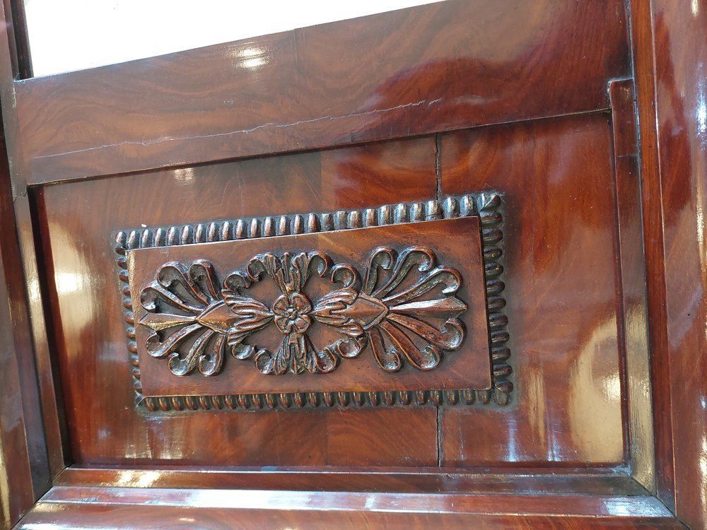 Early19thc Biedermeier Mahogany Framed Pier Mirror photo furniture