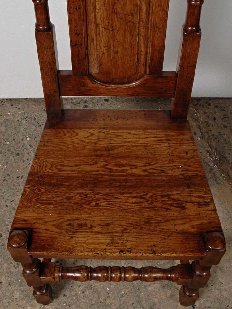 Set 8 English Elizabethan Tudor Oak Dining Chairs Chair photo buy