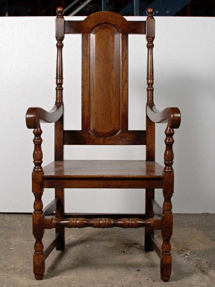 photo buy Set 8 English Elizabethan Tudor Oak Dining Chairs Chair