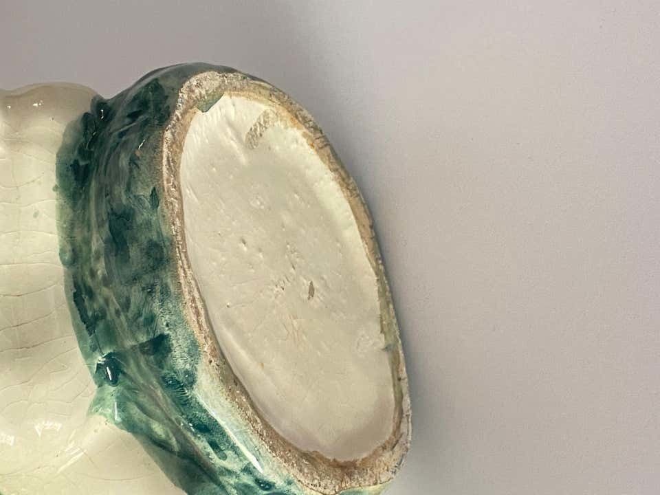 Rare And Large Majolica Ceramic Free Form And Brutalist Jug Or Pitcher 1960 photo Home Decor