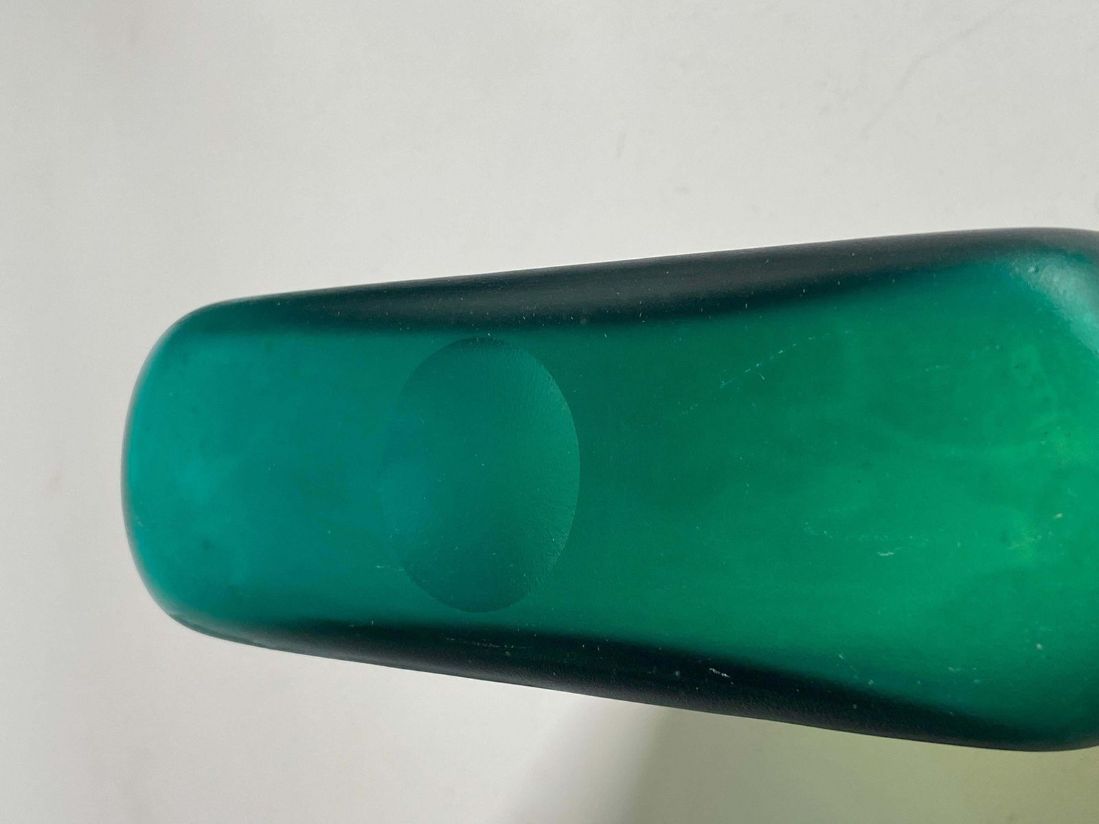 Italian Art Glass Vase Blue And Green Color Italy Circa 1970 photo Home Decor