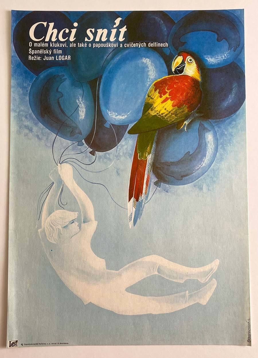 Original Film Poster, I Want To Dream, Ester škromachová, 1983, Genuine Czech Vintage Print