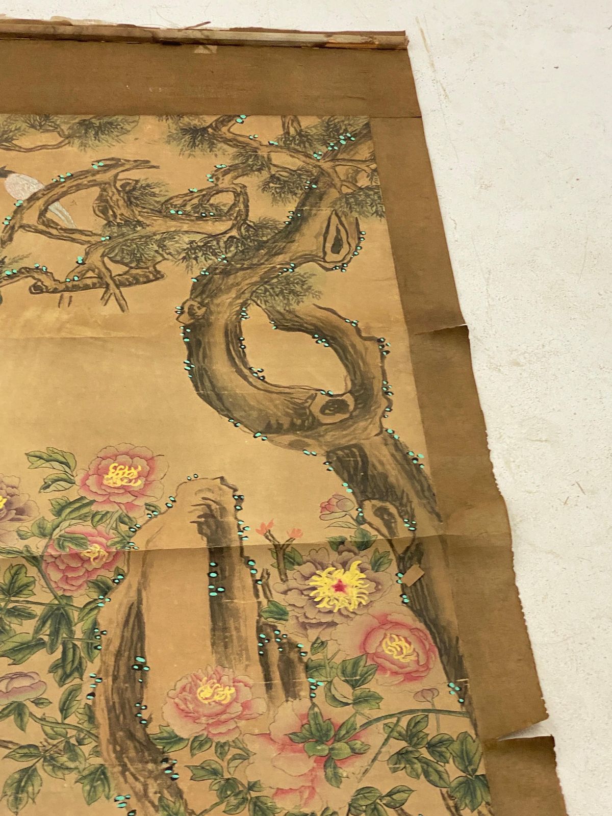 Chinese Painting On Scroll Paper  China 19th Century  Birds And Nature Decor photo vinterior