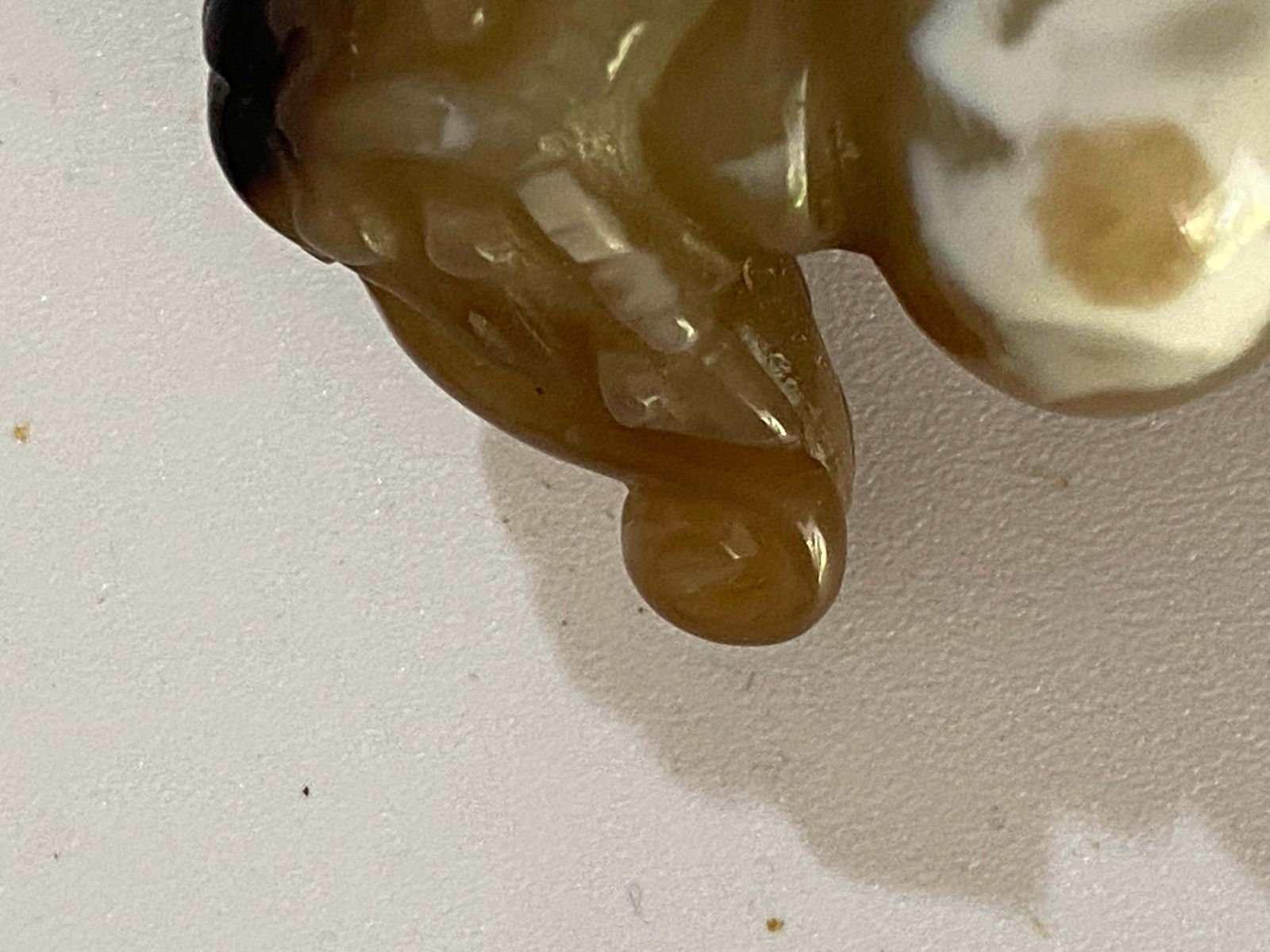 Small Bell In Agate Sculpture Made In China Early 20th Century Gray Color photo buy