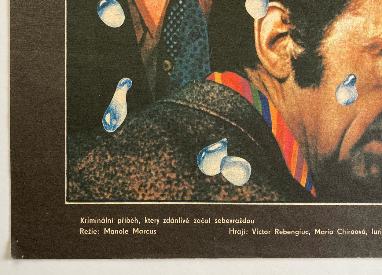 Original Film Poster, The Cyanide And The Raindrop, Jan Antonín Pacák, 1980, Genuine Czech Vintage Print photo for sale