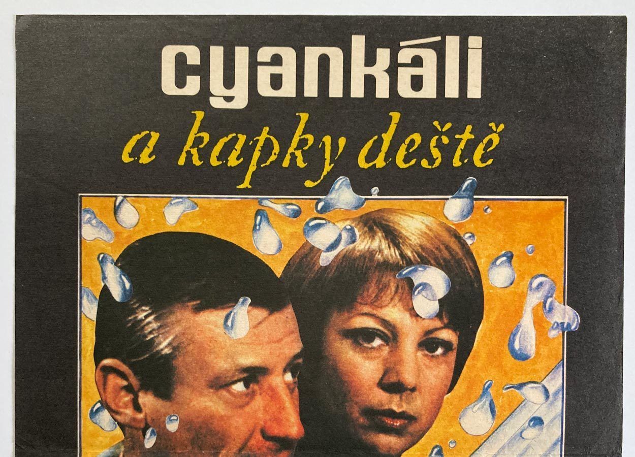 Original Film Poster, The Cyanide And The Raindrop, Jan Antonín Pacák, 1980, Genuine Czech Vintage Print photo vinterior