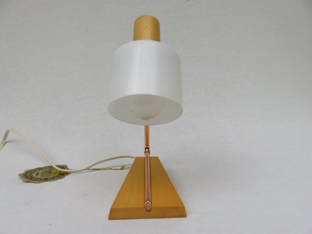 Bedside Table Lamps In Copper And Glass From Temde, 1960s, Set Of 2 photo buy