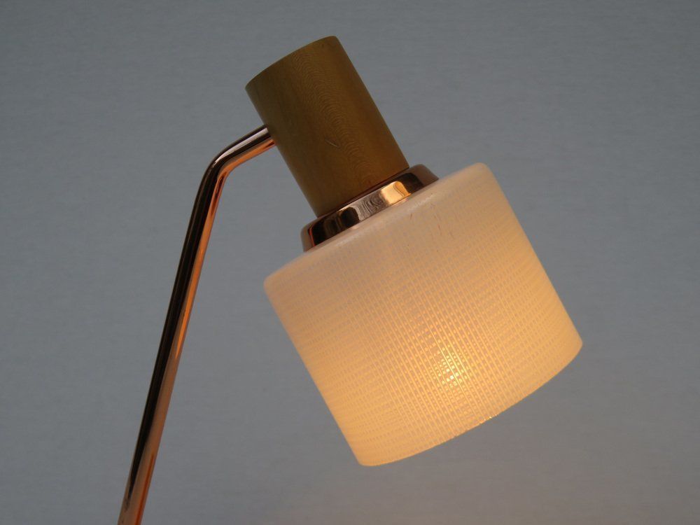 photo vinterior Bedside Table Lamps In Copper And Glass From Temde, 1960s, Set Of 2