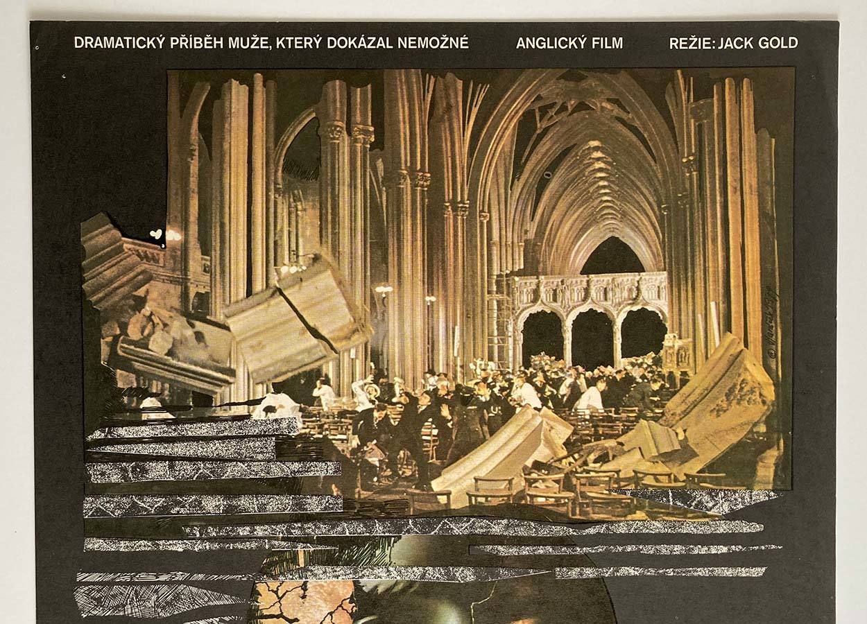 Original Film Poster, The Medusa Touch, Miroslav Hlaváček, 1979, Genuine Czech Vintage Print photo 51.0