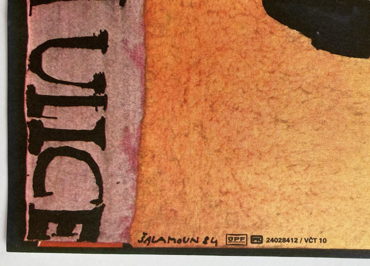 Original Film Poster, Lucy, Terror Of The Street, Jiří šalamoun, 1984, Genuine Czech Vintage Print photo buy