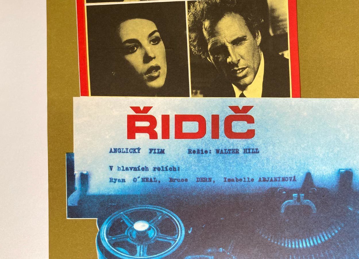 Original Film Poster, The Driver, Petr Chalabala, 1979, Genuine Czech Vintage Print photo furniture