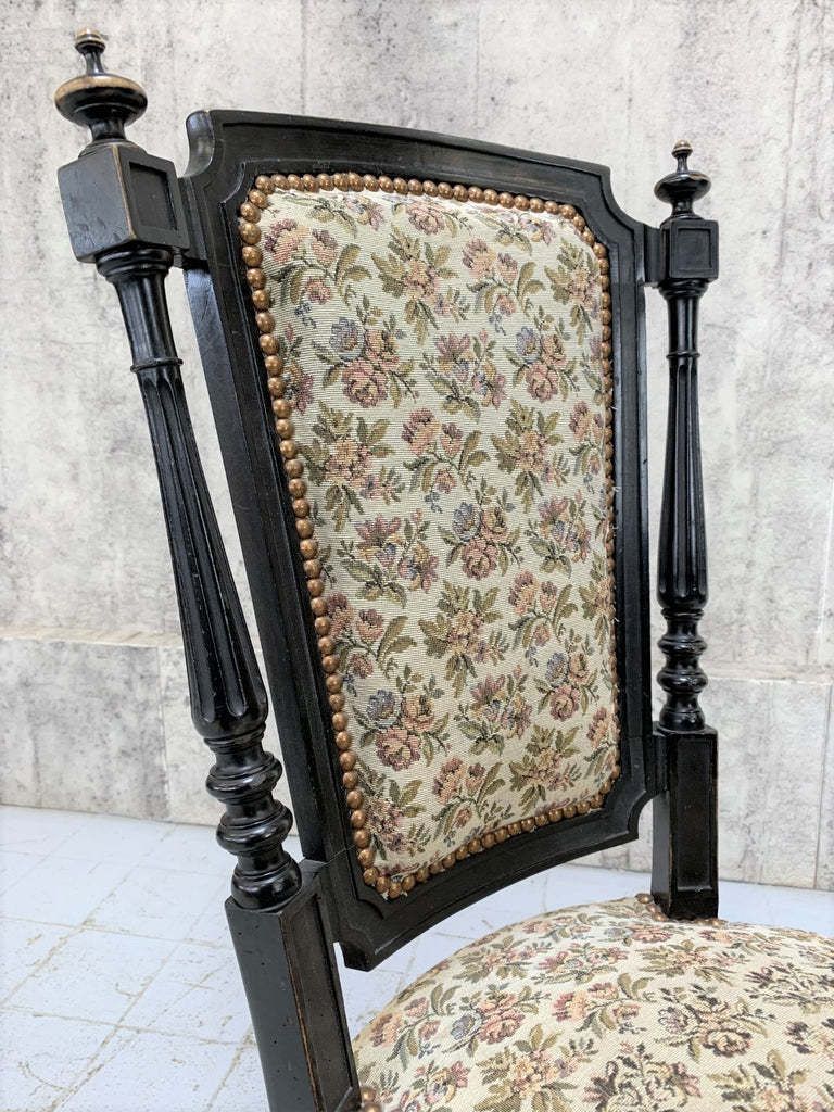 Decorative Individual Napoleon III Ebonised Bedroom Chair photo for sale