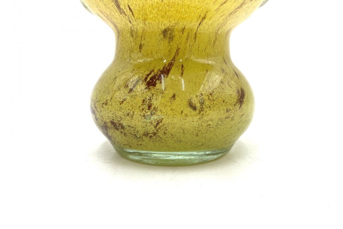 Glass Vase, Designed By Wiesław Sawczuk, łysa Góra, 1970s. photo Home Decor