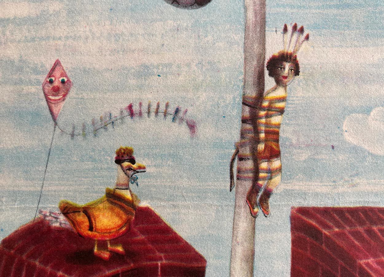 Original Film Poster, The Little Magician And The Bad Mark, Petr Sís, 1977, Genuine Czech Vintage Print photo vinterior