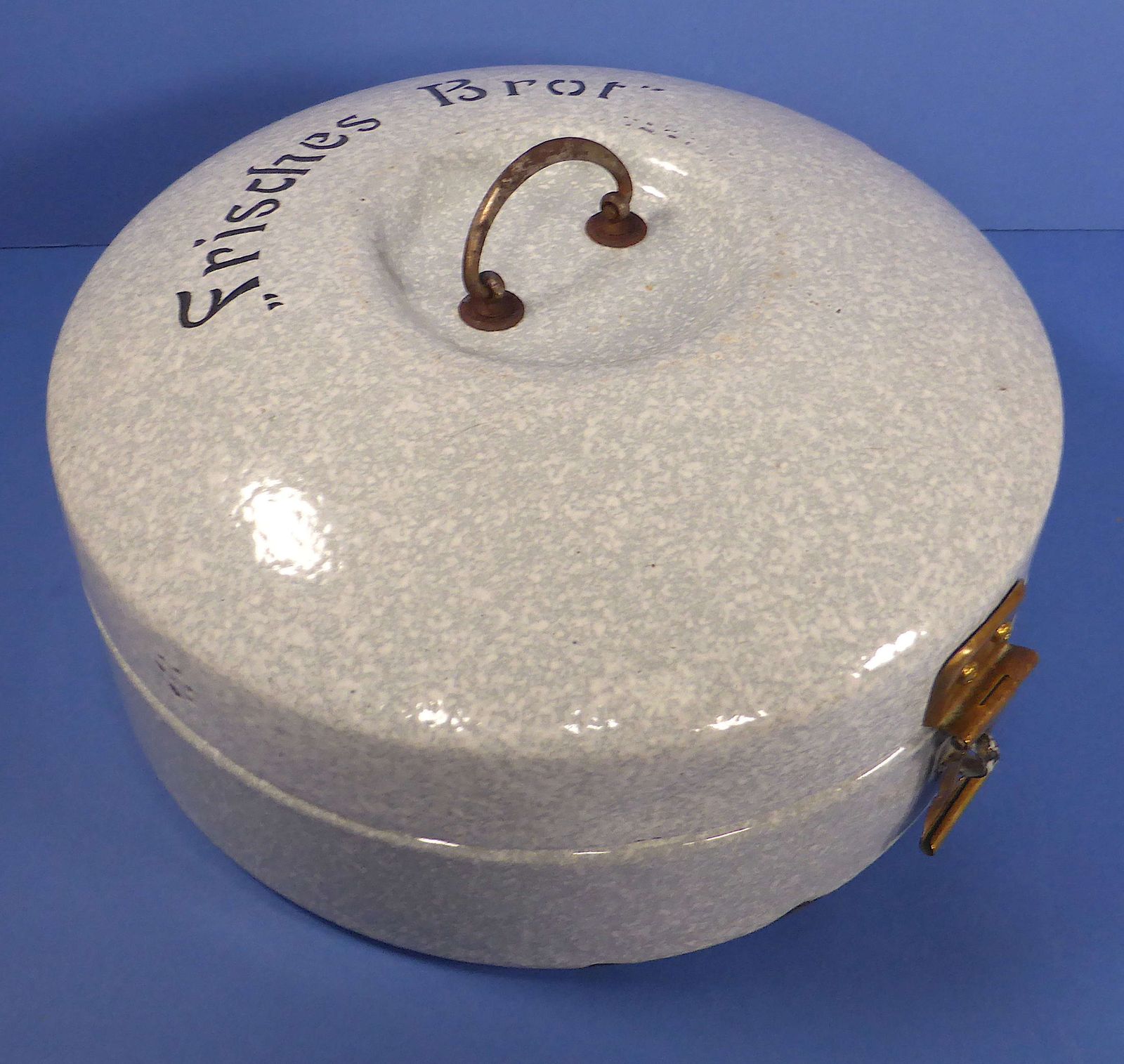 German Enamelware Bread Box, 1920s photo Home Decor