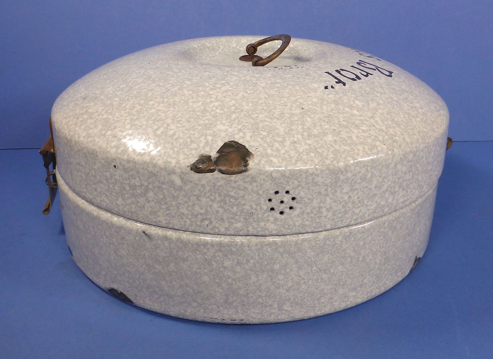German Enamelware Bread Box, 1920s photo buy
