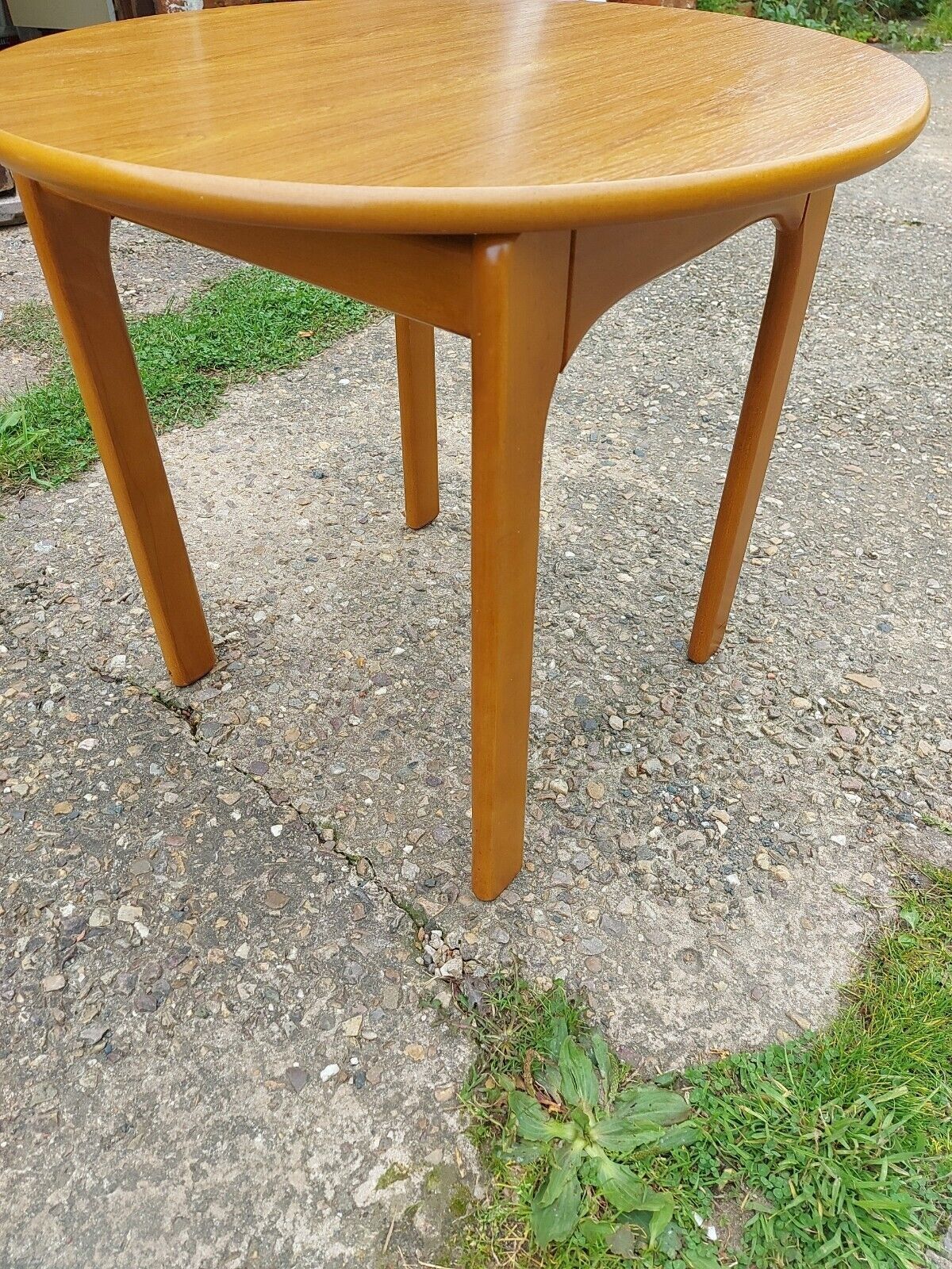 Vintage/Retro/Mid Century Round Teak Coffee Table photo vintage
