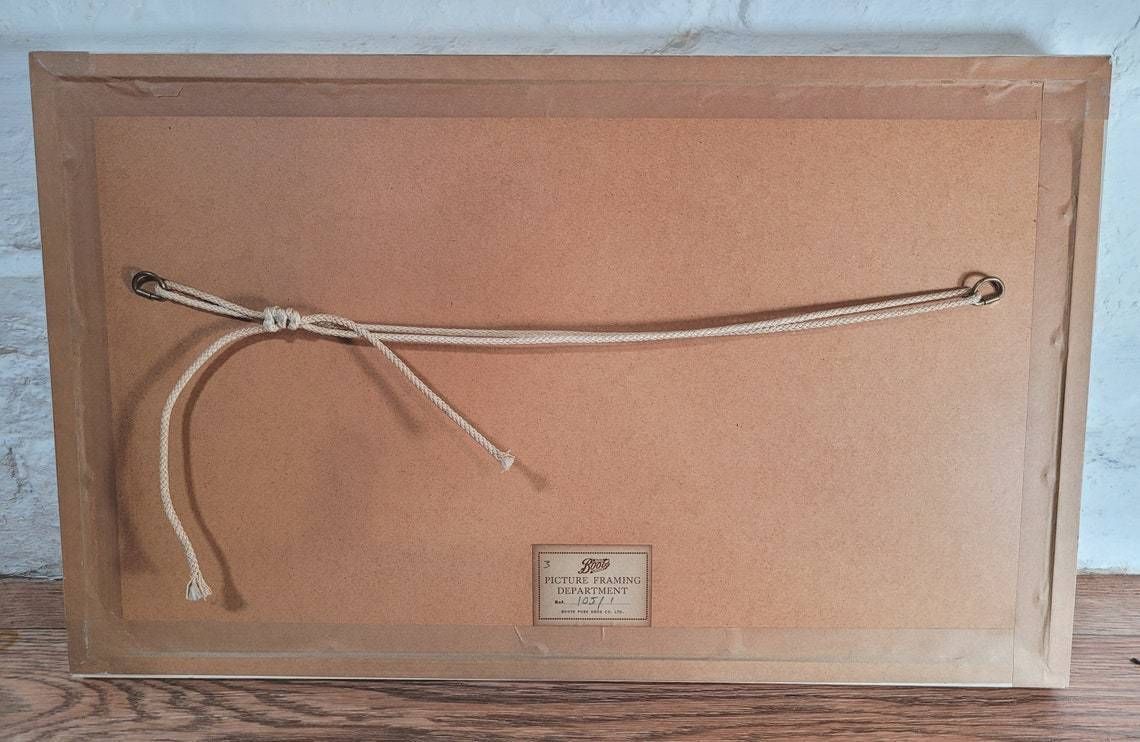 Mid Century Midland Railway No 118 Print In Original Frame William Fenton Lithograph photo vinterior