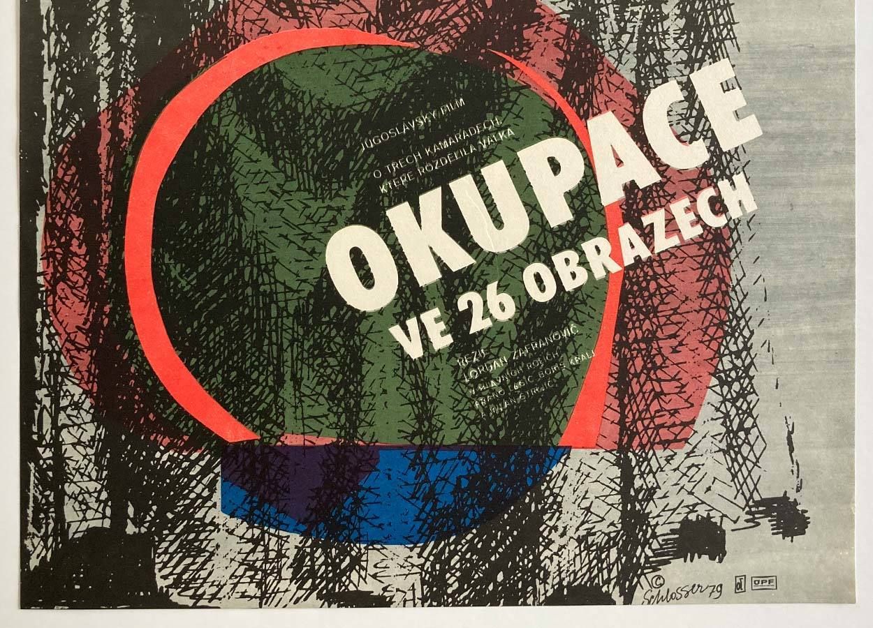 Original Film Poster, Occupation In 26 Pictures, W.A. Schlosser, 1979, Genuine Czech Vintage Print photo for sale