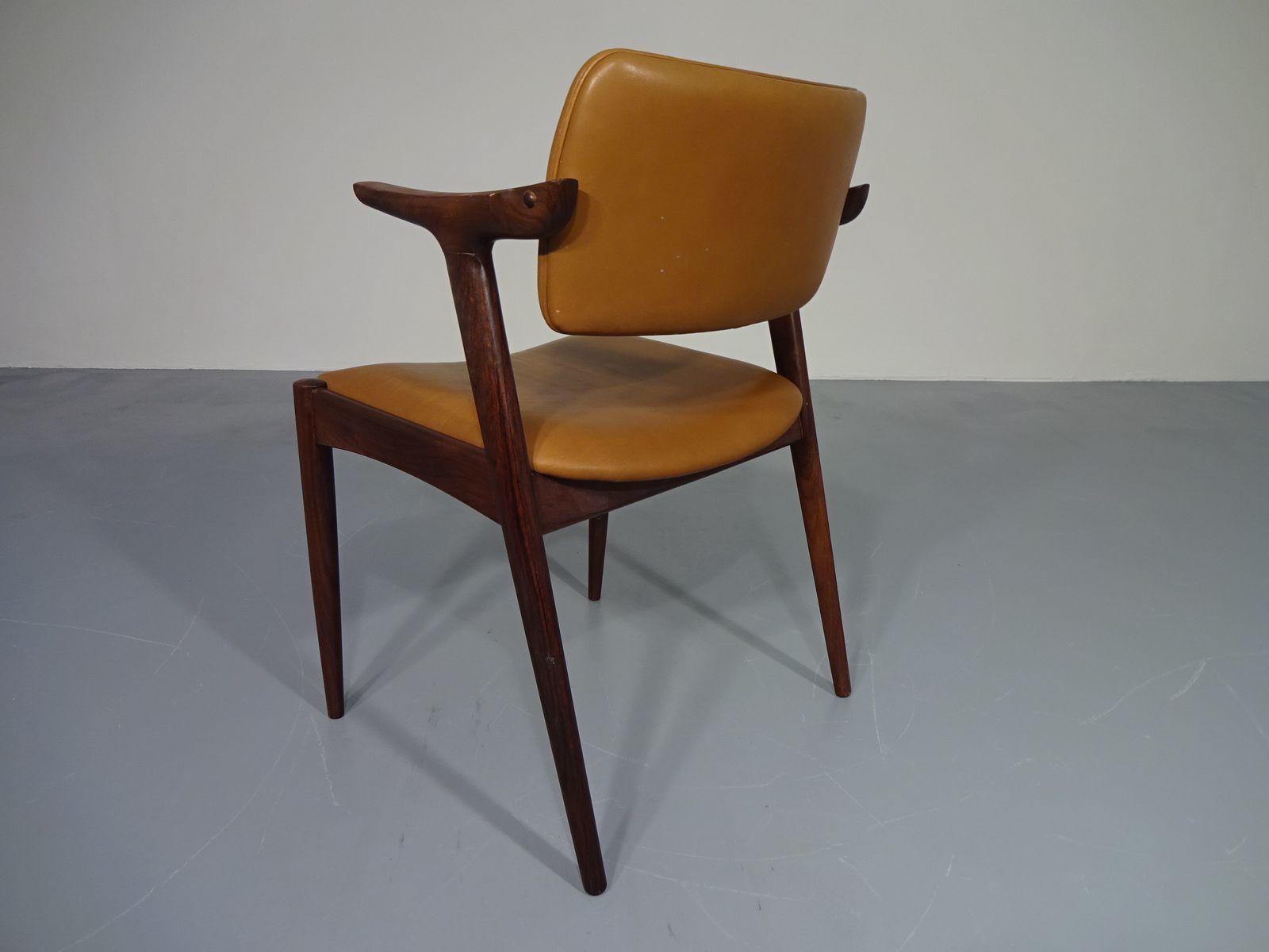 Rosewood & Leather Armchair From Gm, 1960s photo 699.0