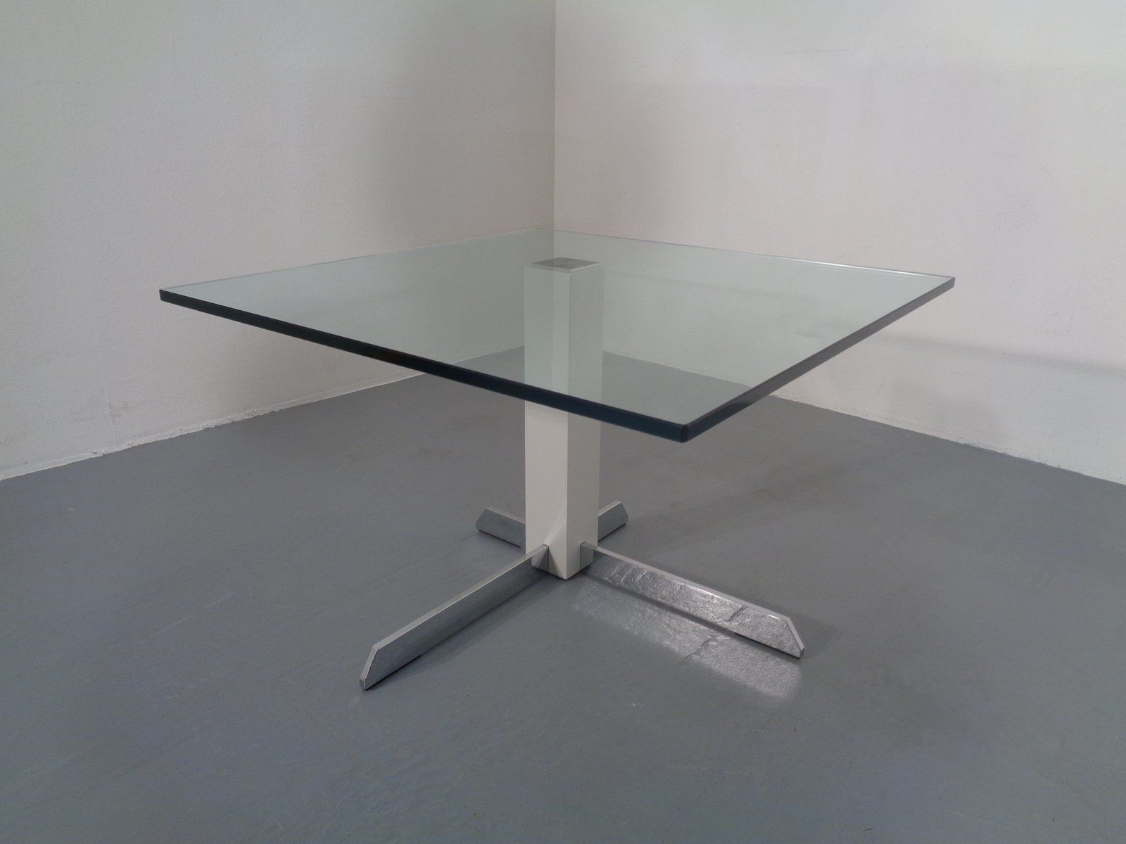 Glass And Metal Side Tables From Wk Wohnen, 1990s, Set Of 2