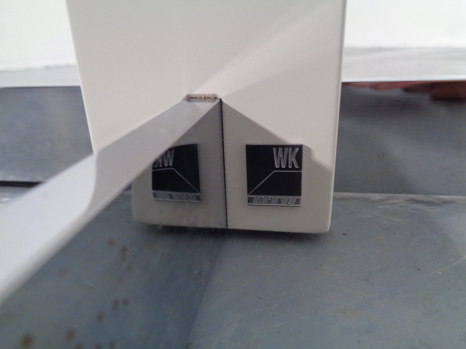 photo furniture Glass And Metal Side Tables From Wk Wohnen, 1990s, Set Of 2
