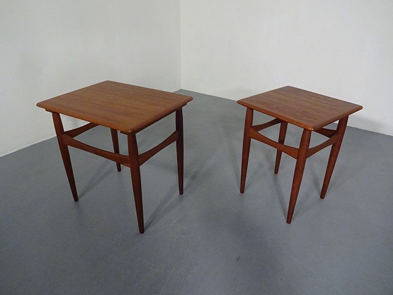 Danish Teak Nesting Tables 1960s Set Of 2 photo Furniture