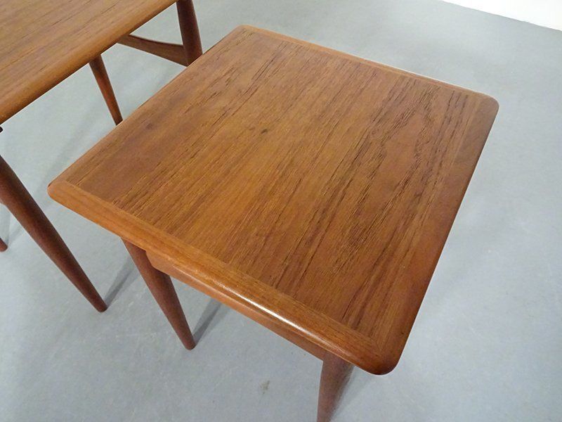 photo vinterior Danish Teak Nesting Tables 1960s Set Of 2