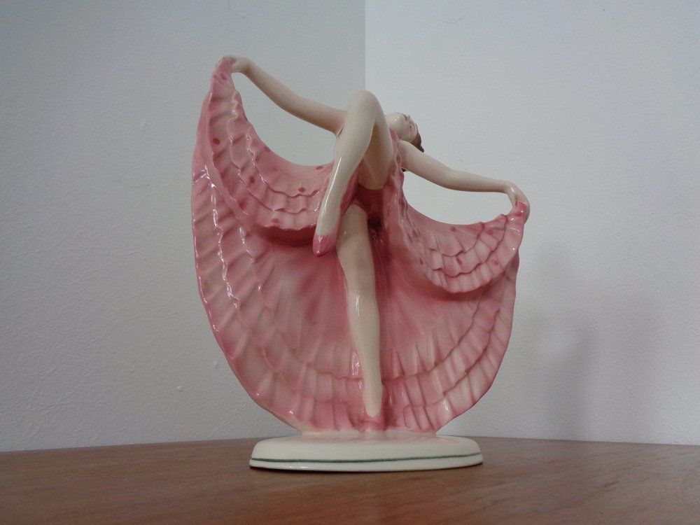 Art Deco Ceramic Dancer From Hertwig & Co Katzhütte, 1920s photo buy