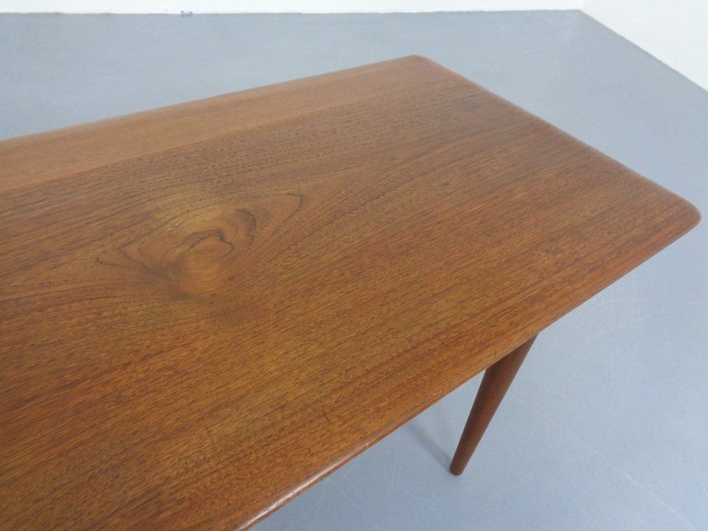 Teak Coffee Table By Peter Hvidt & Orla Mølgaard Nielsen For Cado, 1960s photo vintage
