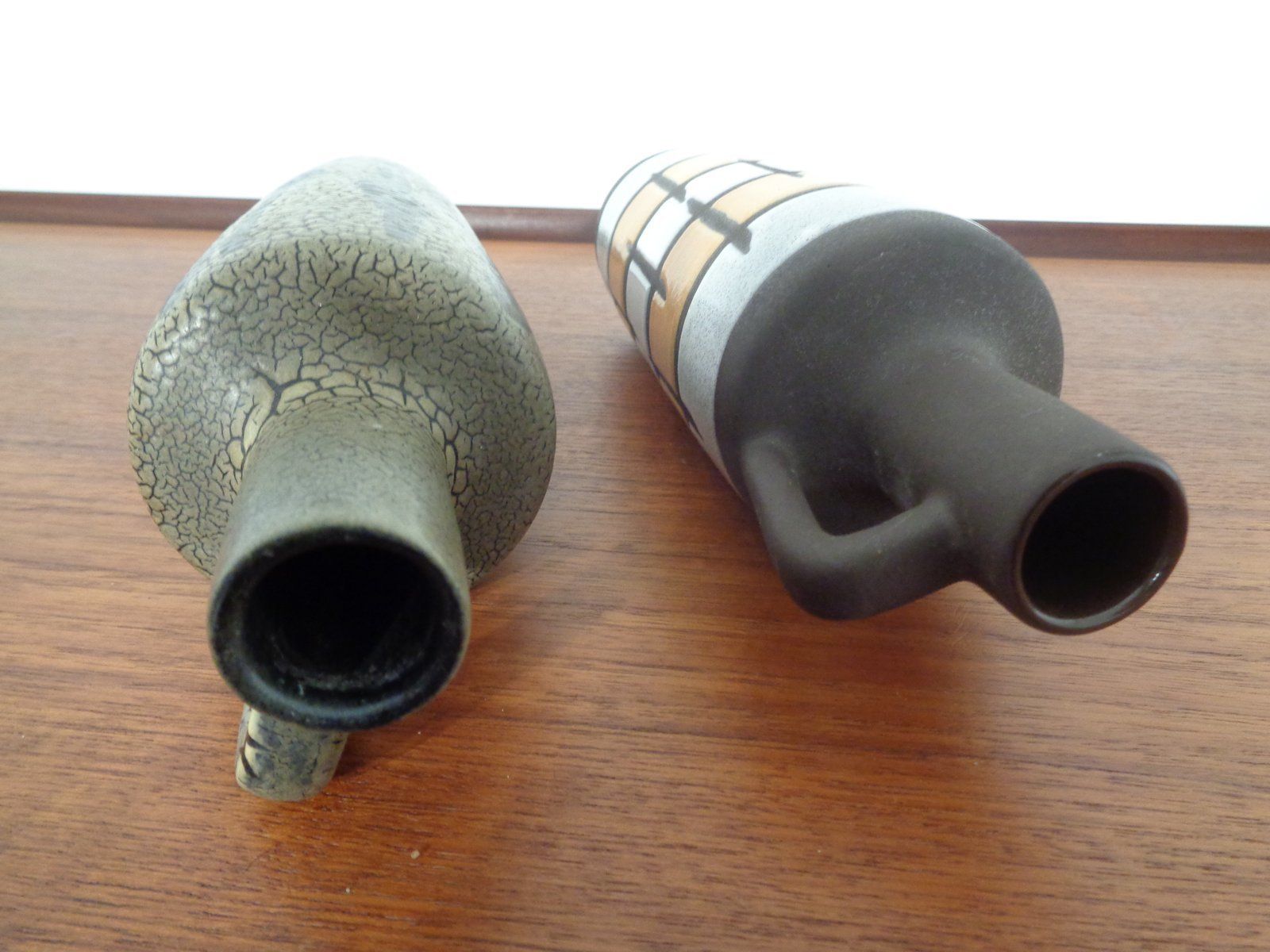 980 Ceramic Vases From Strehla, East Germany, 1960s, Set Of 2 photo buy