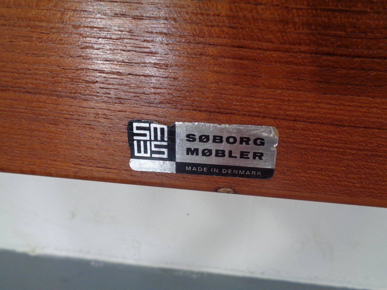 Furniture Teak Single Bed By Børge Mogensen For Søborg Møbelfabrik, 1960s photo