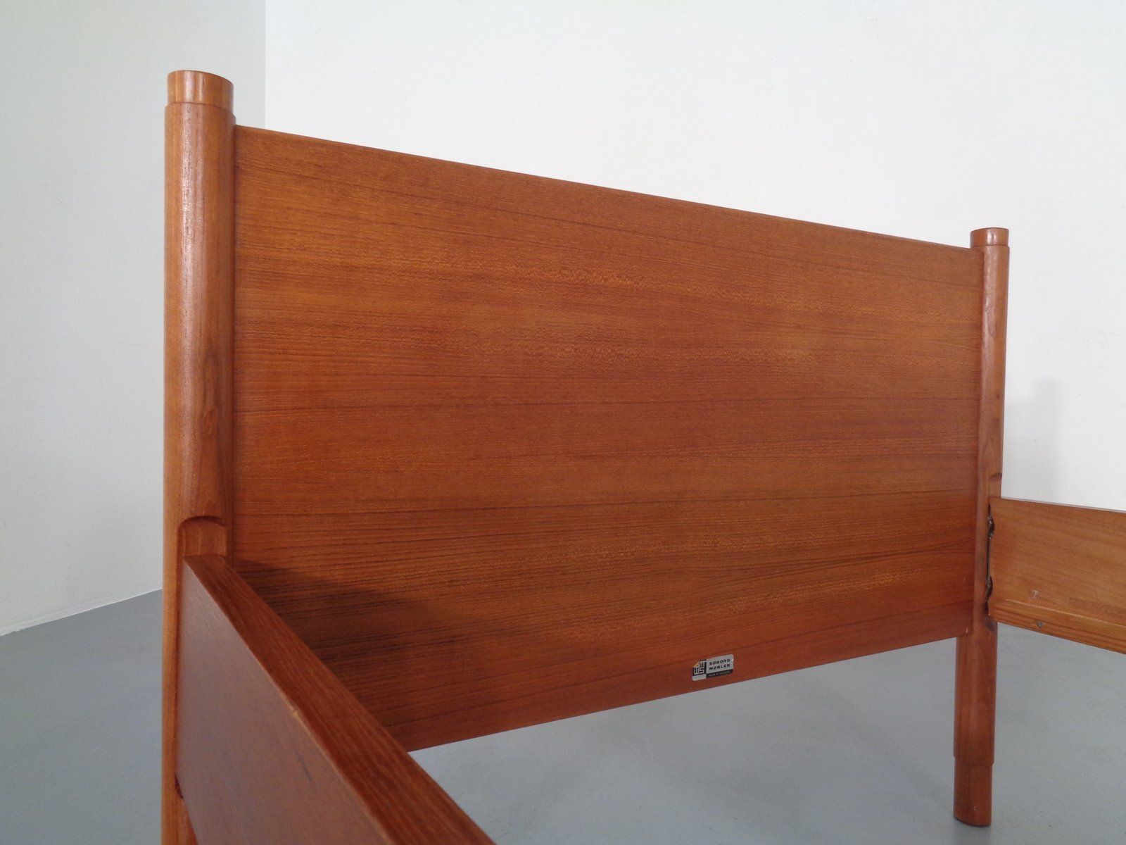 1354.0 Teak Single Bed By Børge Mogensen For Søborg Møbelfabrik, 1960s photo
