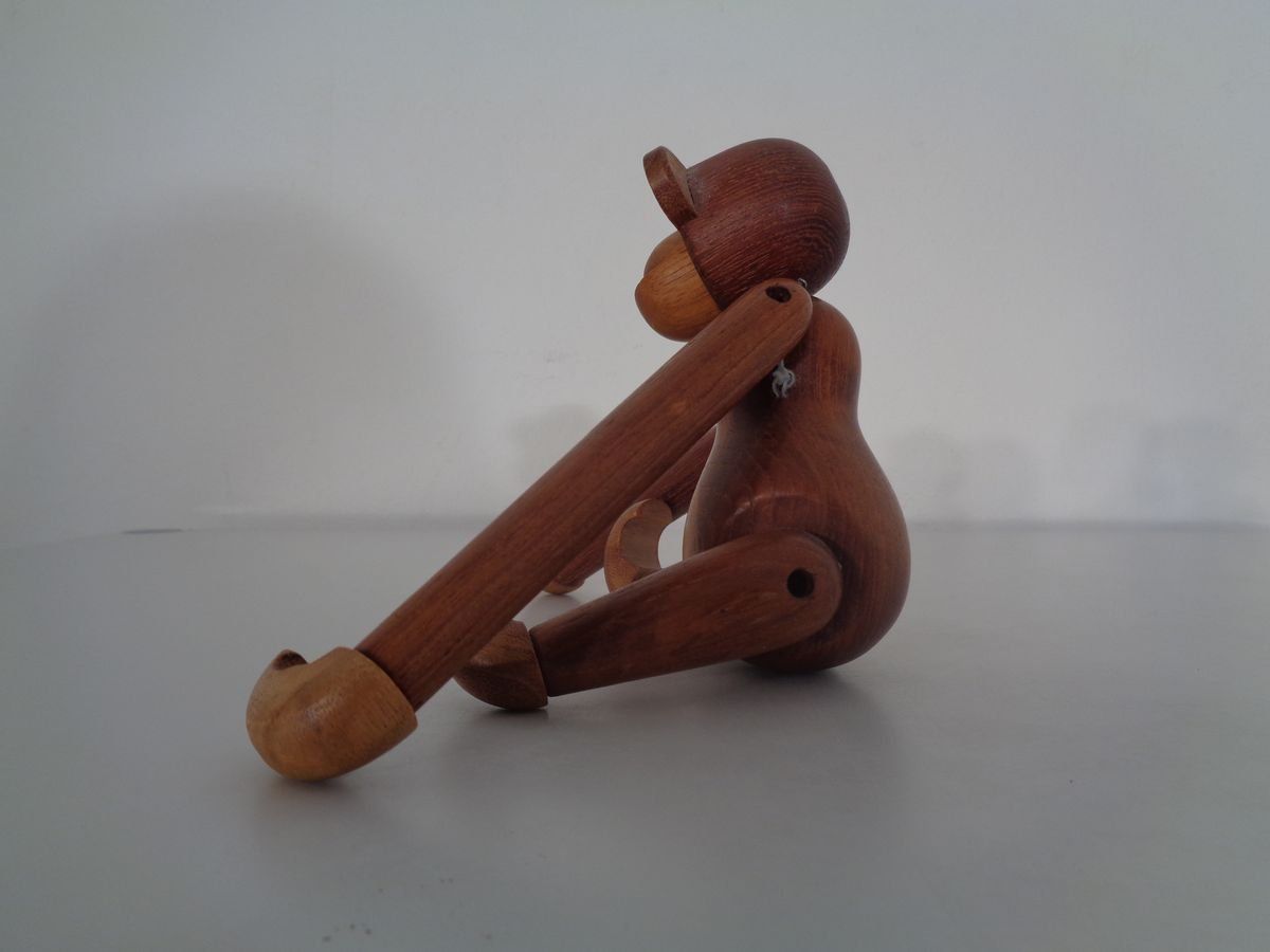 1659.0 Teak Monkeys By Kay Bojesen, 1950s, Set Of 2 photo