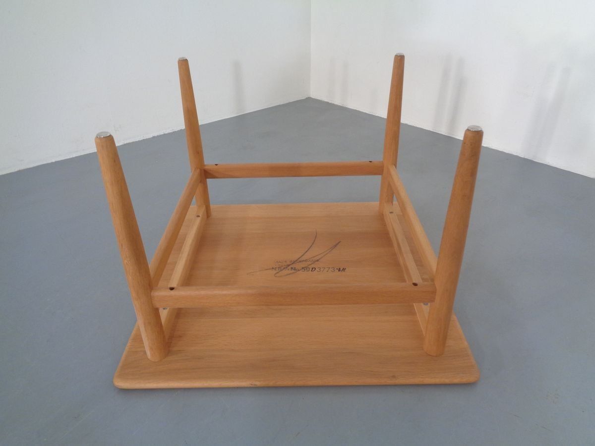 photo furniture Danish Oak Sofa Table By Niels Bach, 1960s