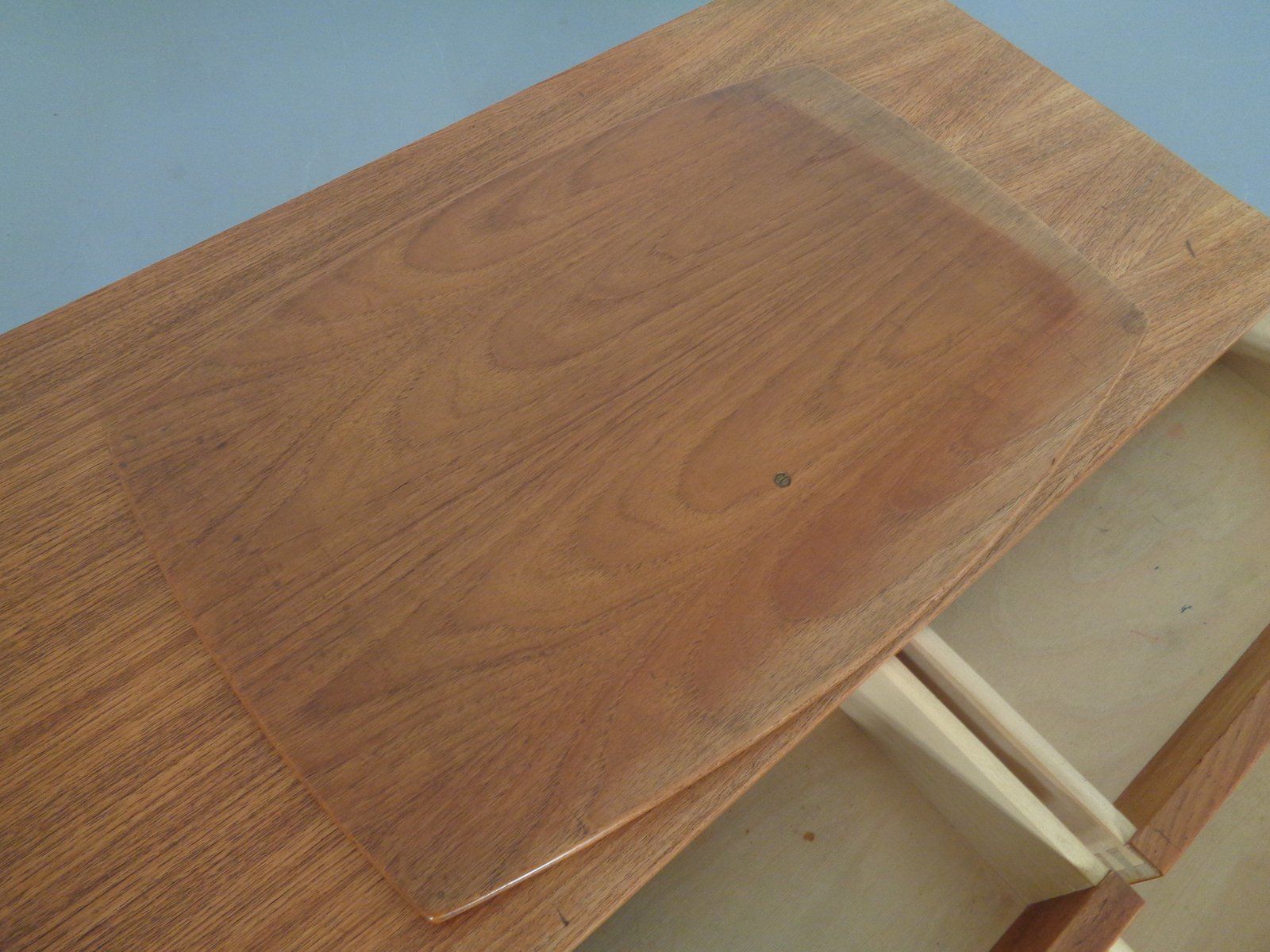 Furniture Danish Teak Chest Of Drawers With Rotatable Tray, 1960s photo