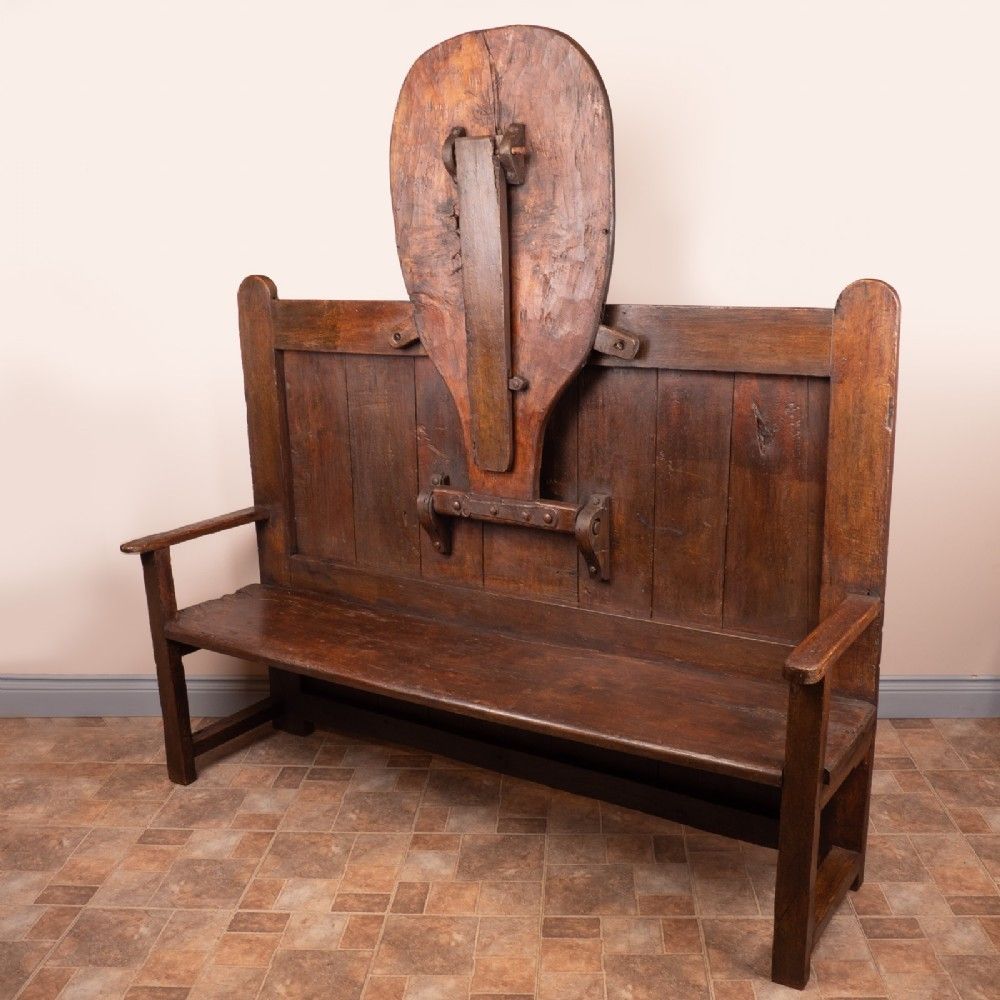 Rustic Catalan Shepherd’s Bench photo 2485.0
