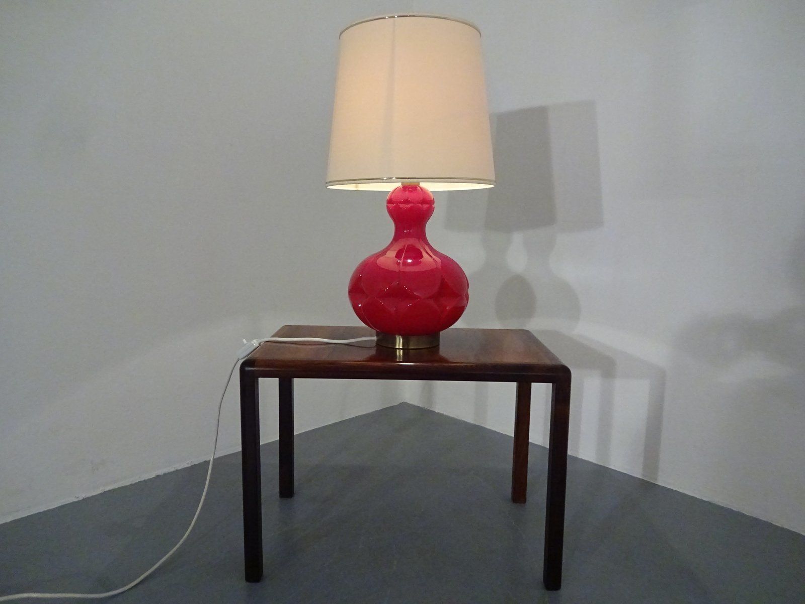 Glass Floor Lamp By Peil & Putzler 1970s photo for sale
