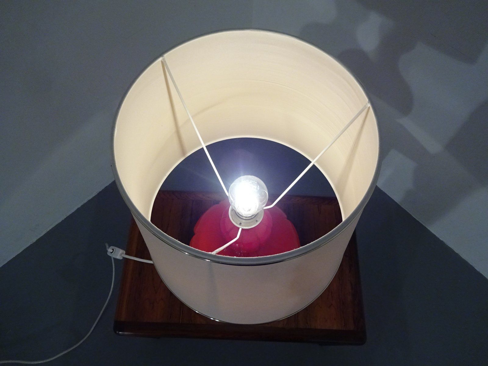 Glass Floor Lamp By Peil & Putzler 1970s photo vinterior