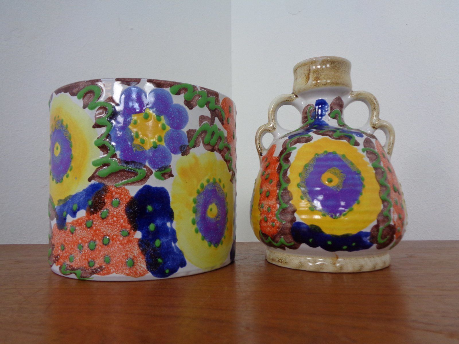 Vase And Planter In Ceramic From Marei, 1970s, Set Of 2 photo vinterior