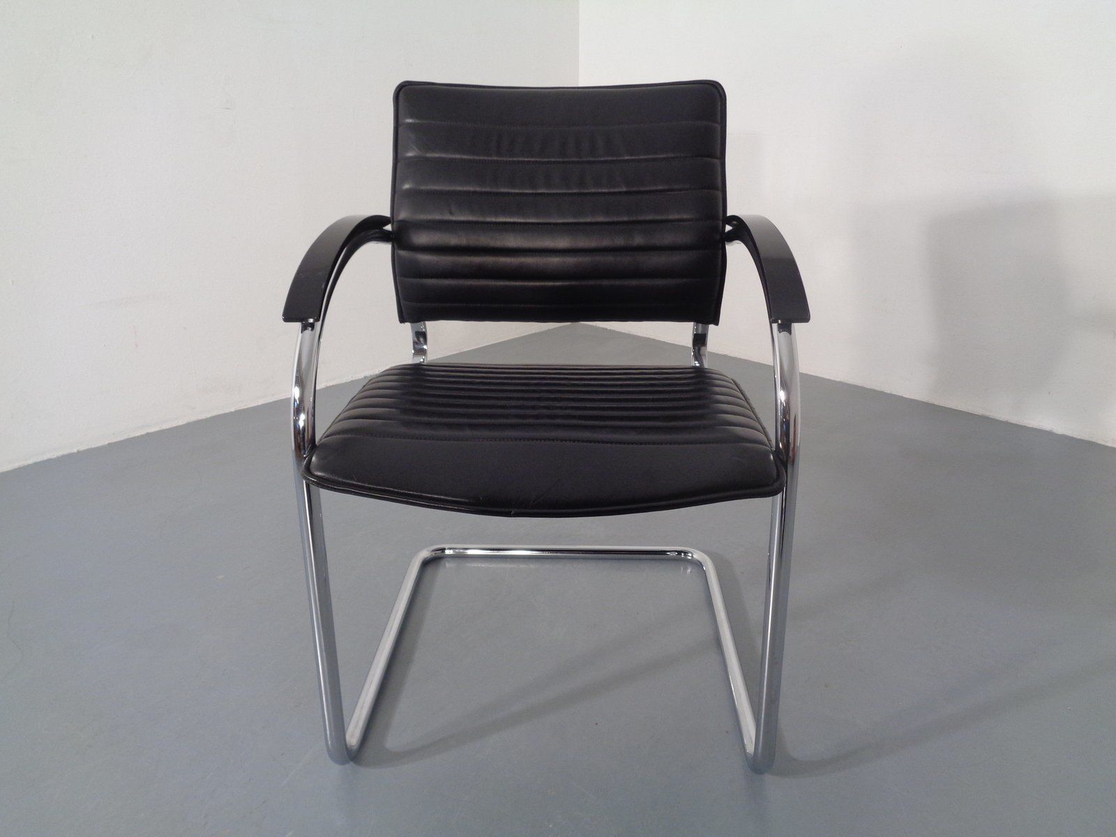 Model S78 Cantilever Leather Armchair By Josef Gorcia And Andreas Krob For Thonet 1980s