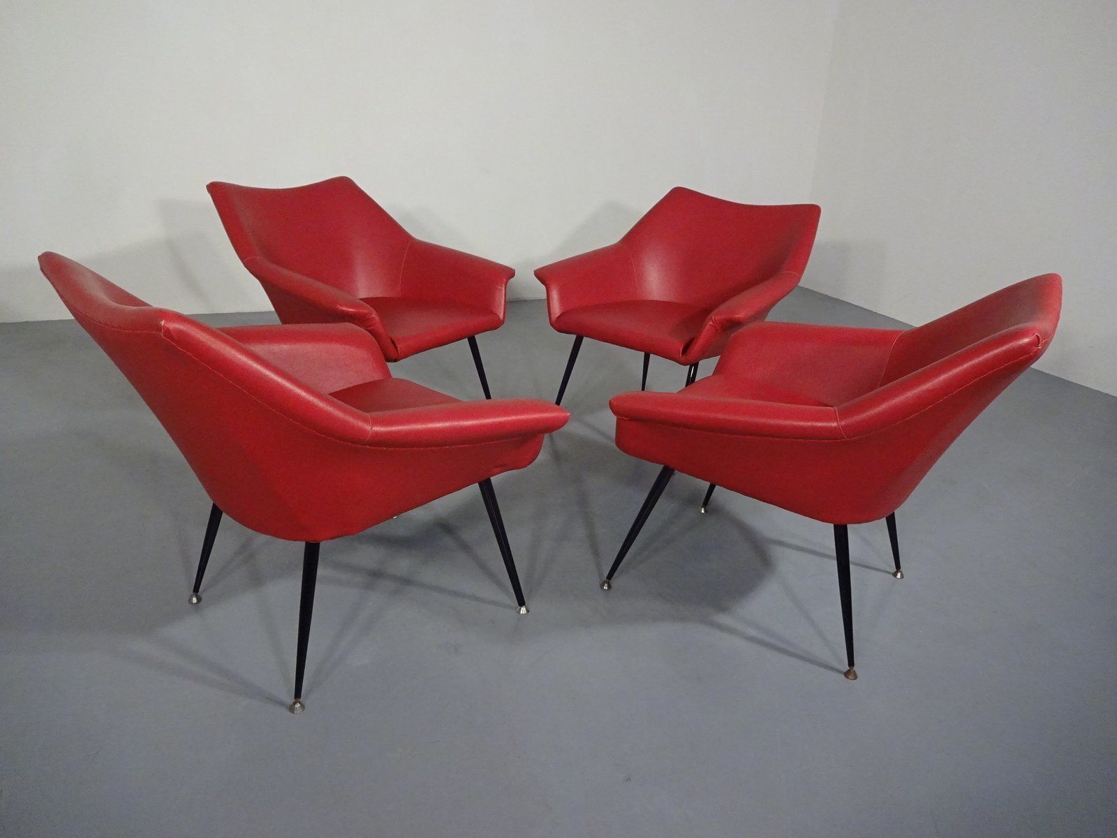 Lounge Chairs 1960s Set Of 4, Vintage photo furniture