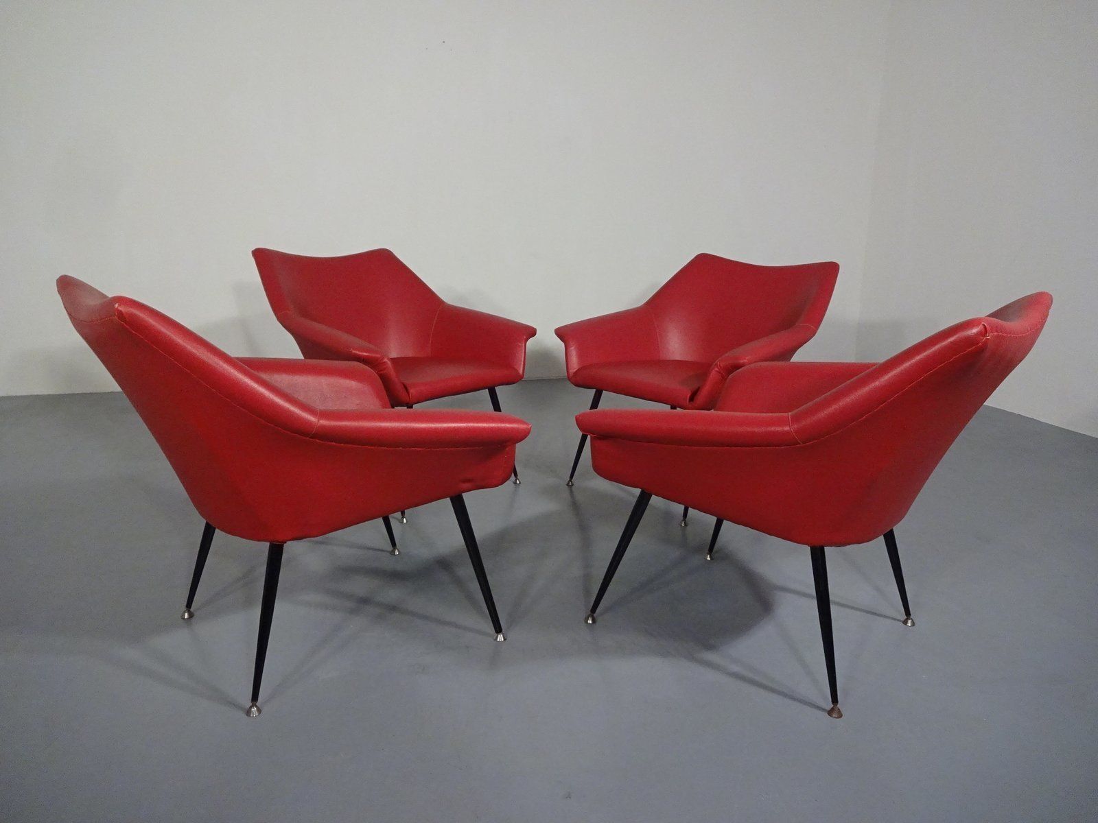 photo vinterior Lounge Chairs 1960s Set Of 4, Vintage