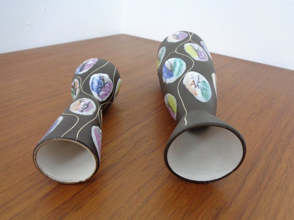 Ceramic Kongo Vases By Bodo Mans For Bay Keramik, 1960s, Set Of 2 photo buy