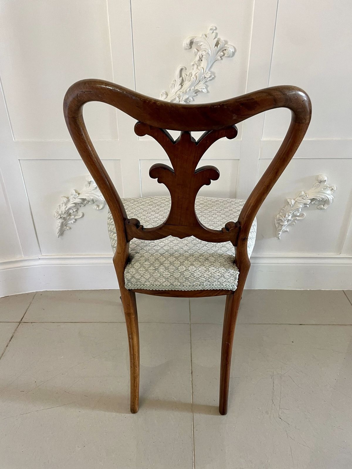 Pair Of Antique Quality Carved Walnut Side Chairs photo 1095.0